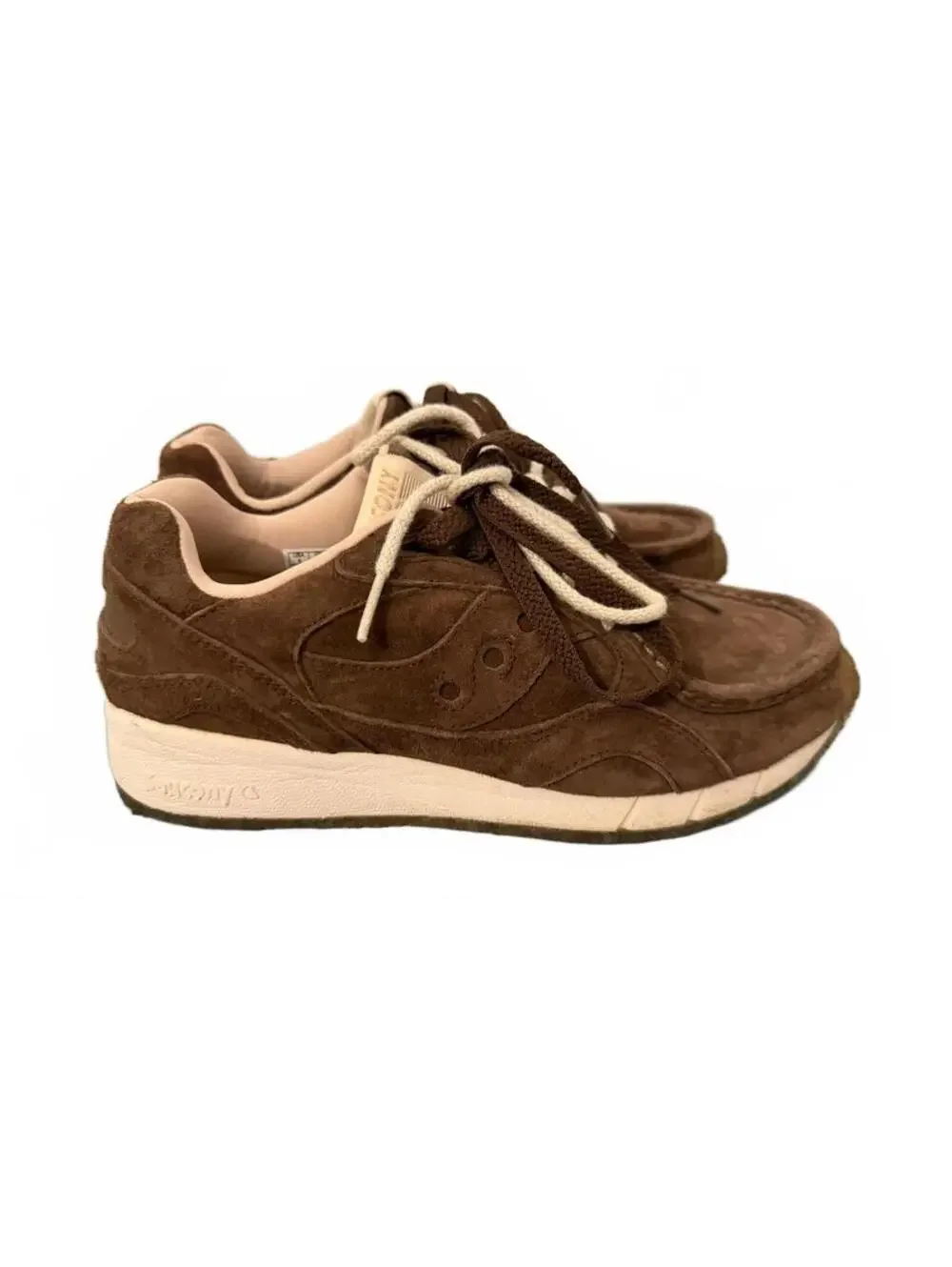 Saucony Shadow  size 8 Brown Suede Lifestyle Sneakers Shoes 6000 S70706-4